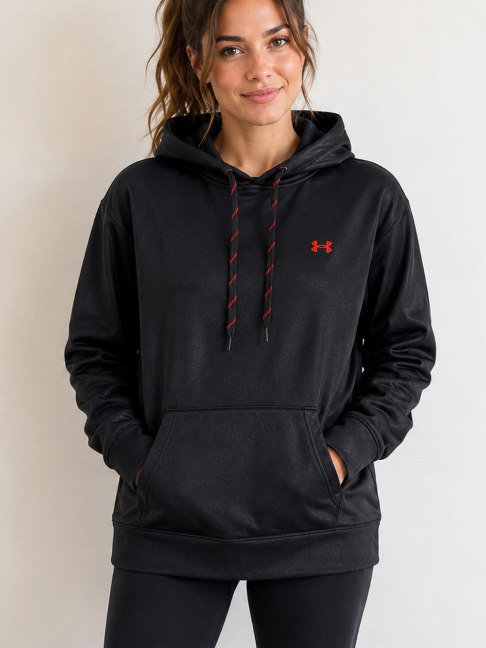 Under Armour Women’s Armour Fleece LC Shine Hoodie Loose Fit Medium